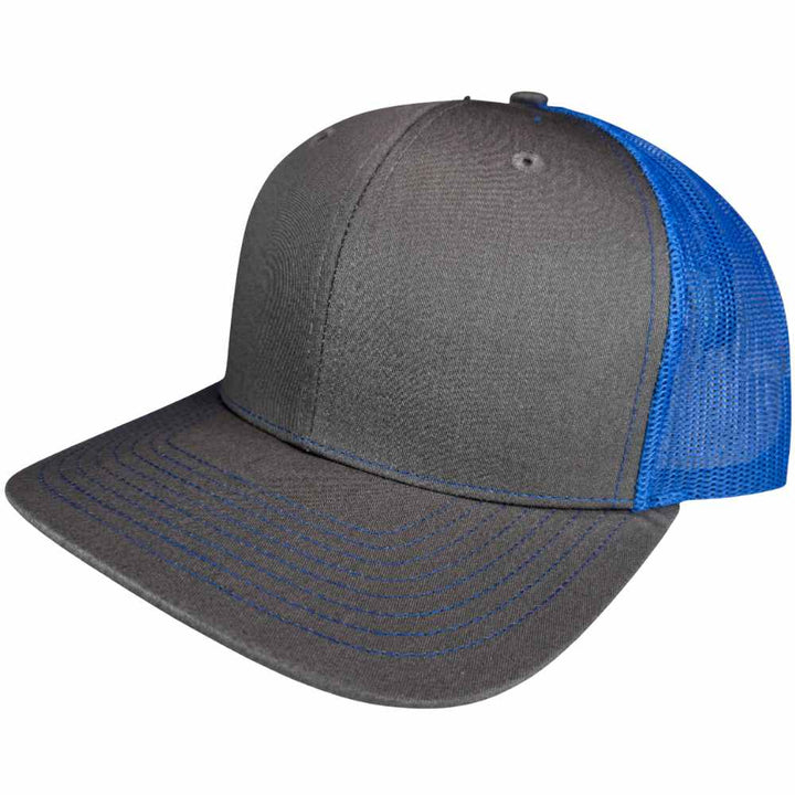 RICHARDSON 112 TRUCKER - Gris chiné/Bleu royal