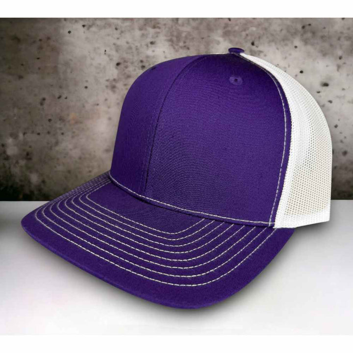 RICHARDSON 112 TRUCKER - Gris chiné/Bleu royal