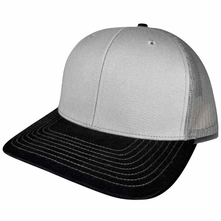 RICHARDSON 112 TRUCKER - Gris chiné/Bleu royal