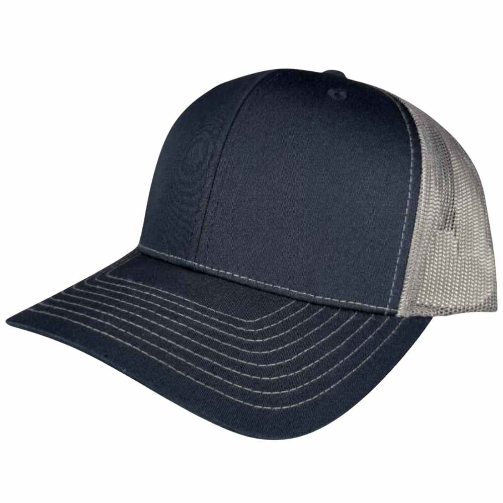 RICHARDSON 112 TRUCKER - Gris chiné/Bleu royal