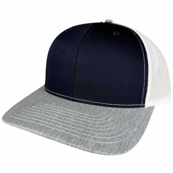 RICHARDSON 112 TRUCKER - Gris chiné/Bleu royal