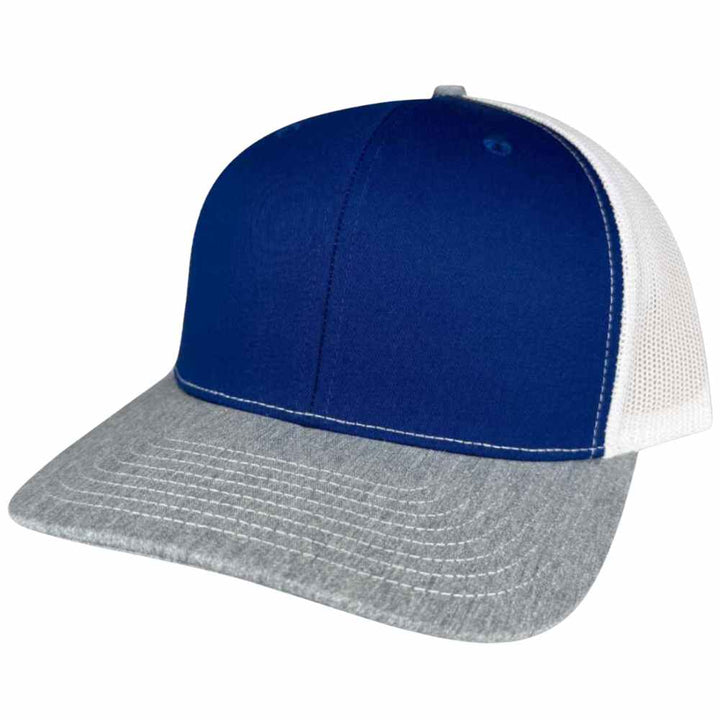 RICHARDSON 112 TRUCKER - Gris chiné/Bleu royal